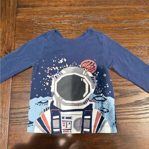 Hanna Andersson Astronaut Long Sleeve Tee - Navy